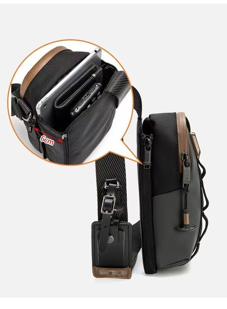 New TUMI Alpha 3 Compact Sling One Shoulder Bag Black Japan Limited Outlet