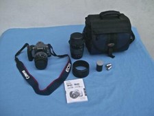 CANON EOS-REBEL K2 35MM CAMERA WITH QUANTARAY 28- 90MM 1:3.5-5.6 LENS  EXTRAS