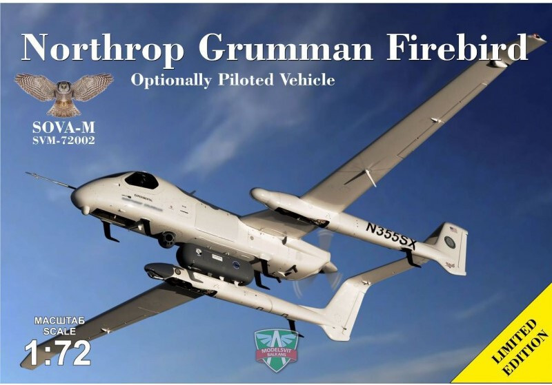Northrop Grumman Firebird kit de modélisme d'avion drone 1/72