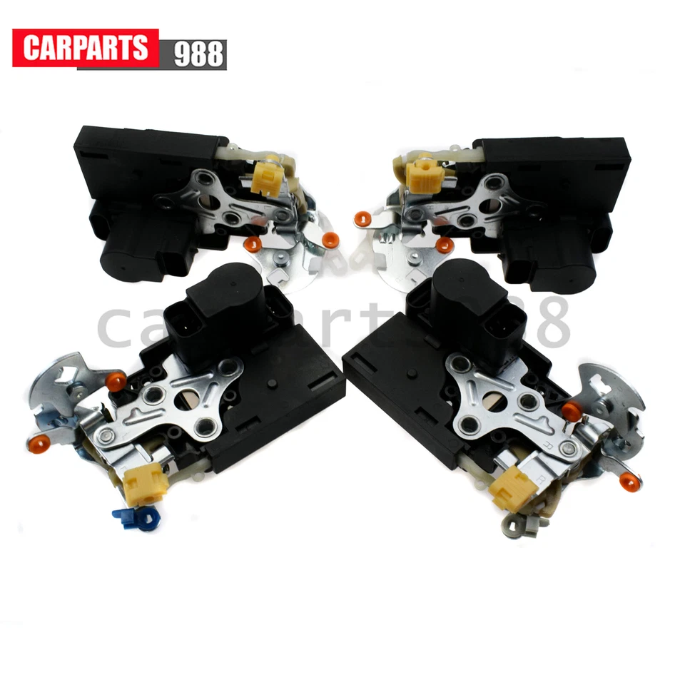 Actuador de bloqueo de puerta delantero trasero derecho derecho 4 piezas para Chevy Silverado GMC Sierra 1500 Foto 2 de 4