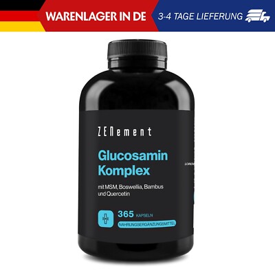Zenement Glucosamine Complex, with Chondroitin, MSM, Boswellia, Bamboo and Querc