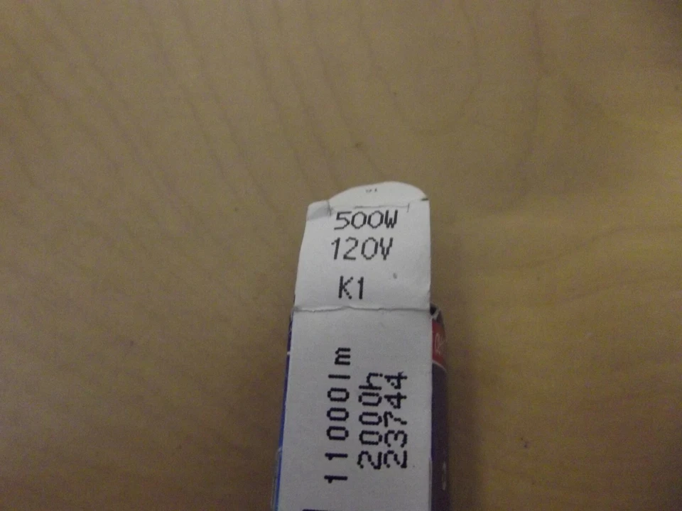 GE Standard 23744 50 WATT 120V Lighting 11000 LM 2500H T3 Clear NOS - Image 2 of 4