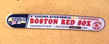 2007 Boston Red Sox World Series Champions title plate lapel pins set WS MLB