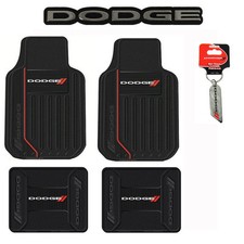 Dodge Elite Car Truck Front Back Floor Mats Key Chain Seat Covers Emblem
