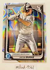 2024 Bowman Chrome 1st Jacob Burke /399 Lava Refractor MLB Chicago White Sox
