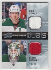 2016-17 Upper Deck Premier Duals - Jersey Eric Staal/Devan Dubnyk Jersey 20/99