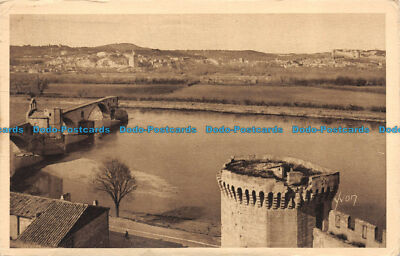 R144923 Avignon. Vue Generale sur la Rive Droite du Rhone. Yvon. 1930