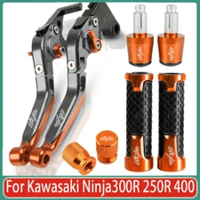 For Kawasaki Ninja300R 250R 400 CNC Brake Clutch Levers Grips Handle Sets New
