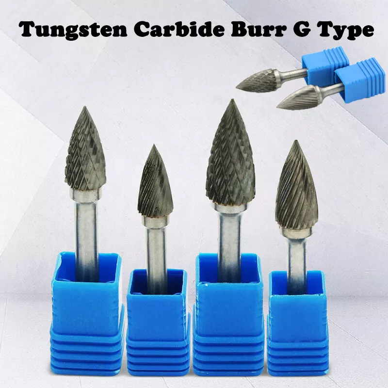 Head Tungsten Carbide 6 16mm Rotary Point Burr Die Grinder 6mm