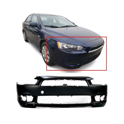 #ad Bumper Bumper Cover For 2008 2015 Mitsubishi Lancer with W Air Dam Holes Front $124.41