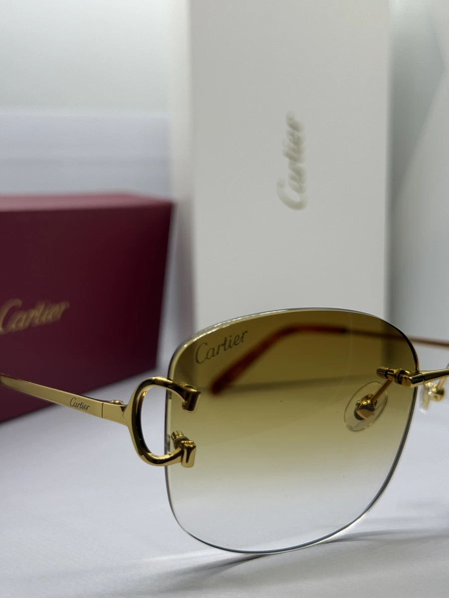 Cartier Gold with Vintage Sunglasses for Men for sale | eBay