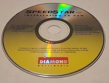 Speedstar Installation CD ROM A50 Diamond Multimedia Ver 1.02 Drivers Windows