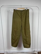 Vintage Czechoslovakian Military Field Pants C-3 Olive Green Utility Trousers