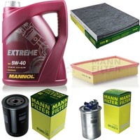 MANN-FILTER Inspektionspaket Mannol 5L Extreme 5W-40 FüR Seat Ibiza Ii 1.9 D