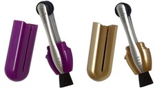 Calabria Cleans 2 PACK Compact Eyeglass/Sunglass Eye Glasses Cleaner Gold Purple