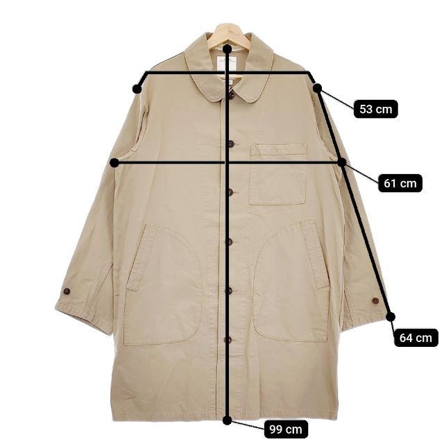 VISVIM Pointer Coat 23AW Beige Processed 2AW Used… - image 9