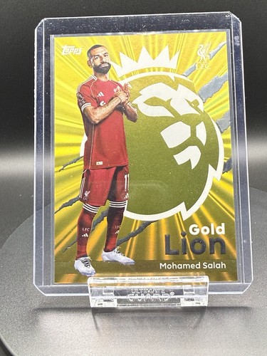 Mohamed Salah #GL11 2025 Topps Premier League Gold Lion card