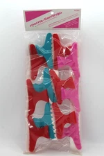 NOS Vintage Morris-Flamingo D7202 Hair Sectioning Clips – 12pk   SKU #1031