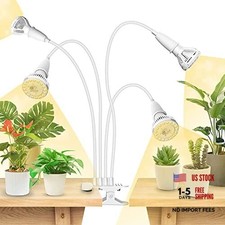 LED Grow Lights for Indoor Plants, 600W Full Spectrum Clip-on 4 Head 1-Pack