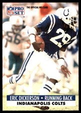 Eric Dickerson 1991 Pro Set #175 Colts NFL READ FREE SHIPPING AutographDen