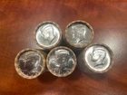 5 Rolls of 2025 P BU Kennedy Half Dollars - 100 Coins