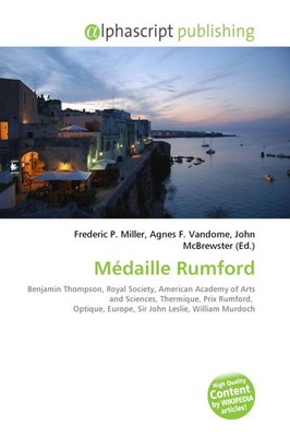 Frederic P. Miller (u. a.) | Médaille Rumford | Taschenbuch | Französisch (2026)