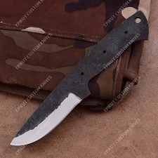 8'' 1095 High Carbon Steel Knife Blank Blade DIY Bushcraft Hunting Knife Making