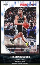Bryn Forbes 2019-20 Hoops Premium Stock Silver SHOCK San Antonio Spurs #270
