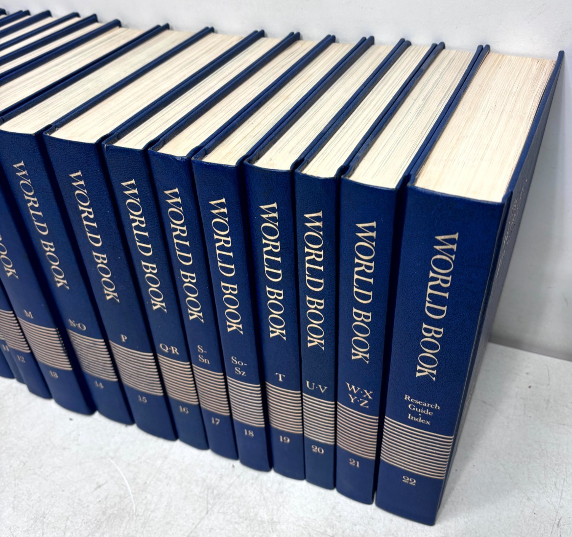 World Book Encyclopedia 1985 Complete Set 22 Volumes Blue