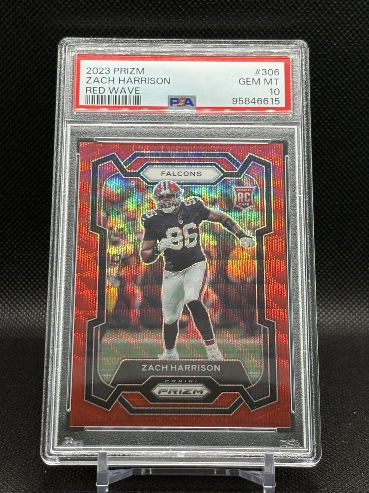 Zach Harrison Panini Prizm #306 Red Wave