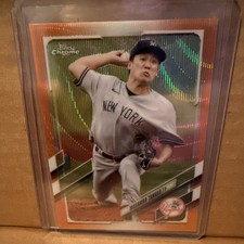 2021 Topps Chrome - Masahiro Tanaka #131 Orange Wave Refractor /25