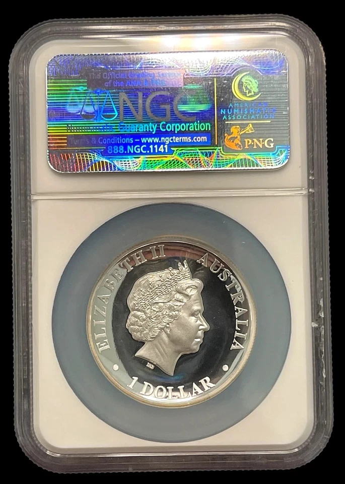 2011-P Australia $1 High Relief Kangaroo NGC PF69 UC One Of First 4000 Struck - Image 3 of 3