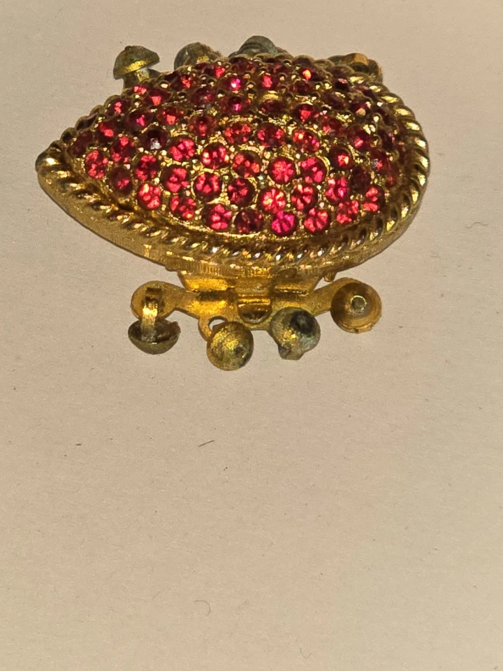 Red Rhinestone Clasp 4 Tier for Necklace Jewelry Making - Image 4 of 4