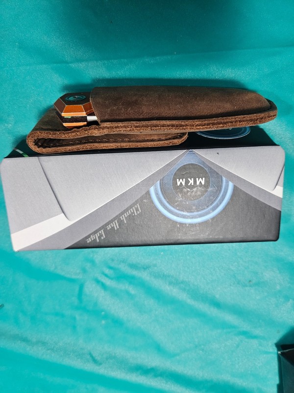 MKM-Maniago Knife Makers Edge Folding Knife 3" M390 Steel Blade Aluminum Handle