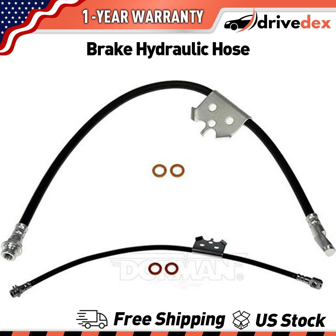 First Stop Brake Hose Line Front 2x For 1997-1998 Chevrolet K2500 5.0L