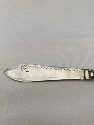 EPNS Vintage Butter Spreader With Mother Of Pearl Handle - Image 1 of 2