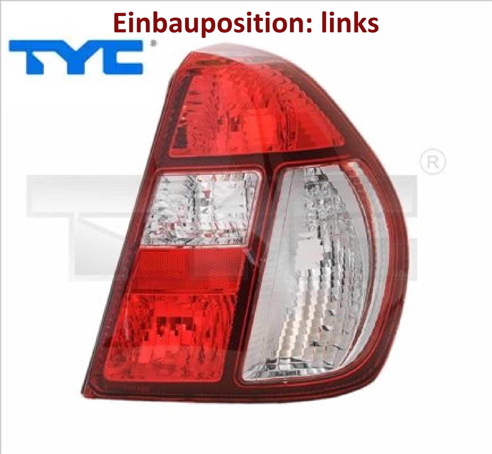 Für TYC TYC 11-0002-11-6 Rear lamp Left 11-0002-11-6 do RENAULT THALIA I This - Bild 2
