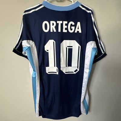 アルゼンチン代表 ORTEGA 98ワールドカップ　アルゼンチン製 Argentina Home Jersey 1998 Ortega Size L | eBay