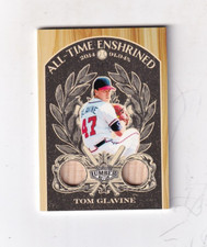 2025 TOM GLAVINE  LEAF LUMBER DUAL GU BAT RELIC 1/3 ATLANTA BRAVES