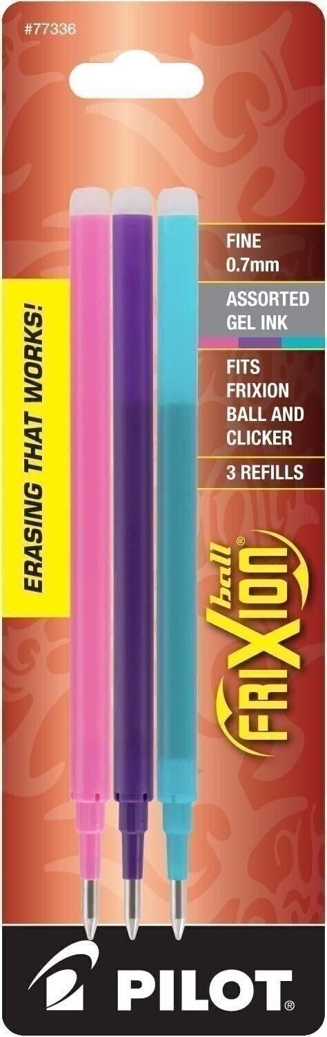 PILOT FriXion Gel Ink Refills for Erasable Pens, Fine Point 