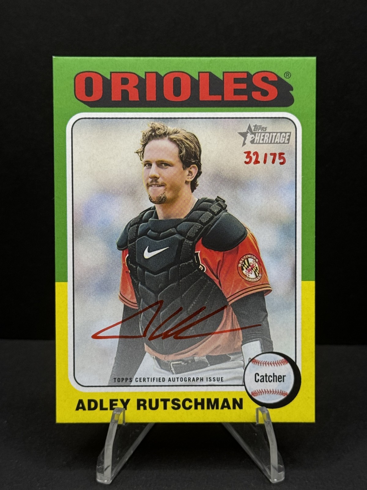 2024 Topps Heritage - Real One Autographs Adley Rutschman #ROA-AR Special...