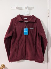 Columbia Women's Benton Springs Full Zip Fleece Jacket M - Burgundy Red Wine