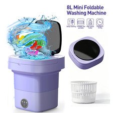 Mini Washing Machine 8L Foldable Deep Clean Small Item Baby Clothes Underwears