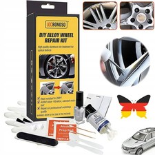 DIY Alufelgen Reparatur Set Silber Felgenreparaturset Kratzer Risse Dellen NEU