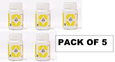 5 x Charak Neo Ayurvedic 375 Tabs Support Men's Health Exp 2028