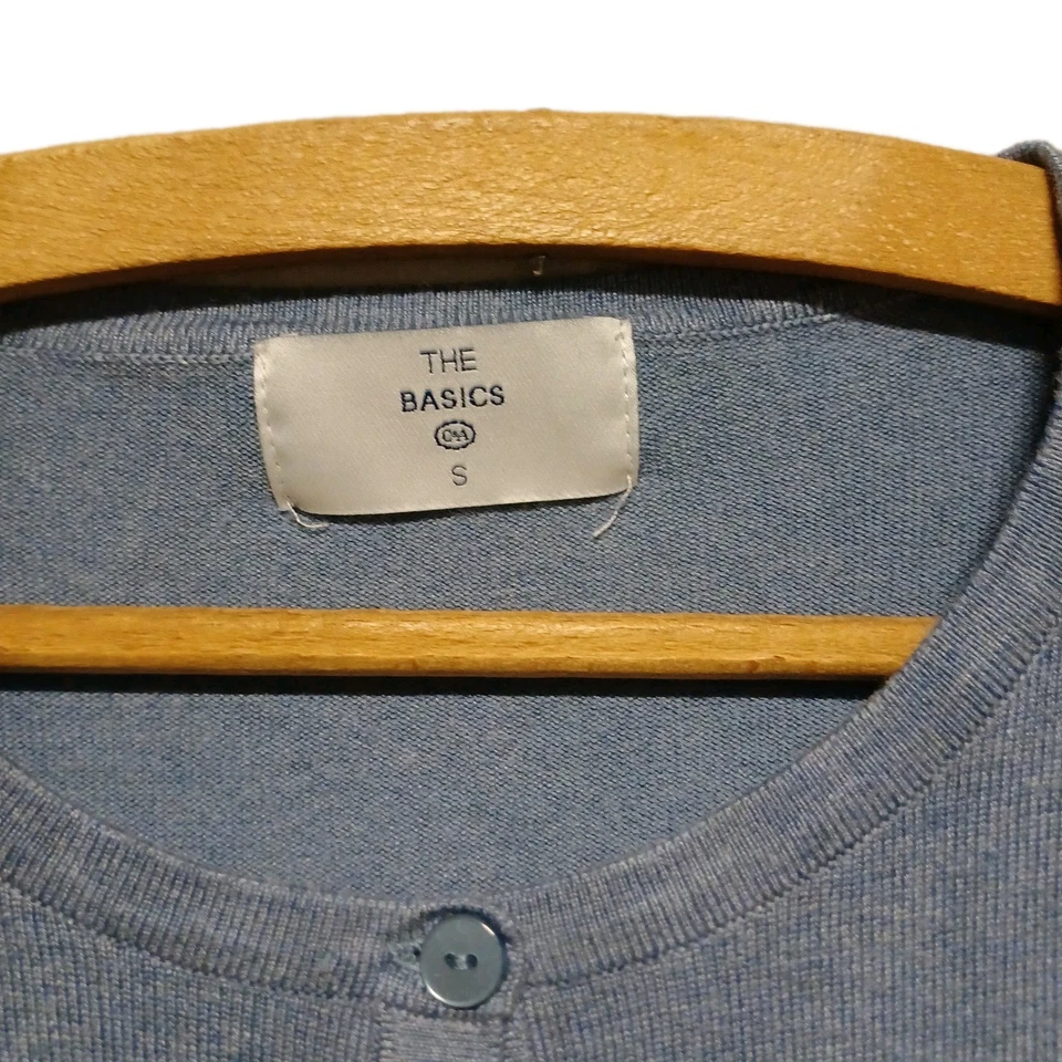 C&A Damen Strickjacke blau grau meliert Gr. S – Cardigan The Basics - A8 - Bild 2 von 4