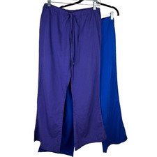 Cherokee Workwear Scrub Pants Lot of 2 Blue and Purple Size S/M