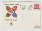 26/2/1969 UK GB FDC - Isle of Man 4d Red - Coats of Arms - Douglas CDS Postmark