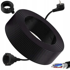Verlängerungskabel Außen 30m Gummikabel Schuko 230V Stromkabel Outdoor - IP44