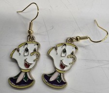 Disney Beauty And The Beast Chip Earrings New